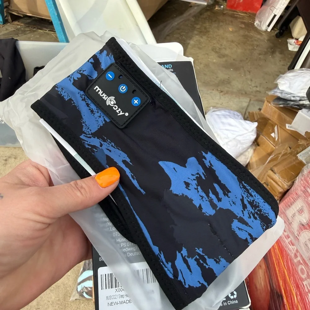 ZCO Wireless Sports Headband - Black and Teal Packaging